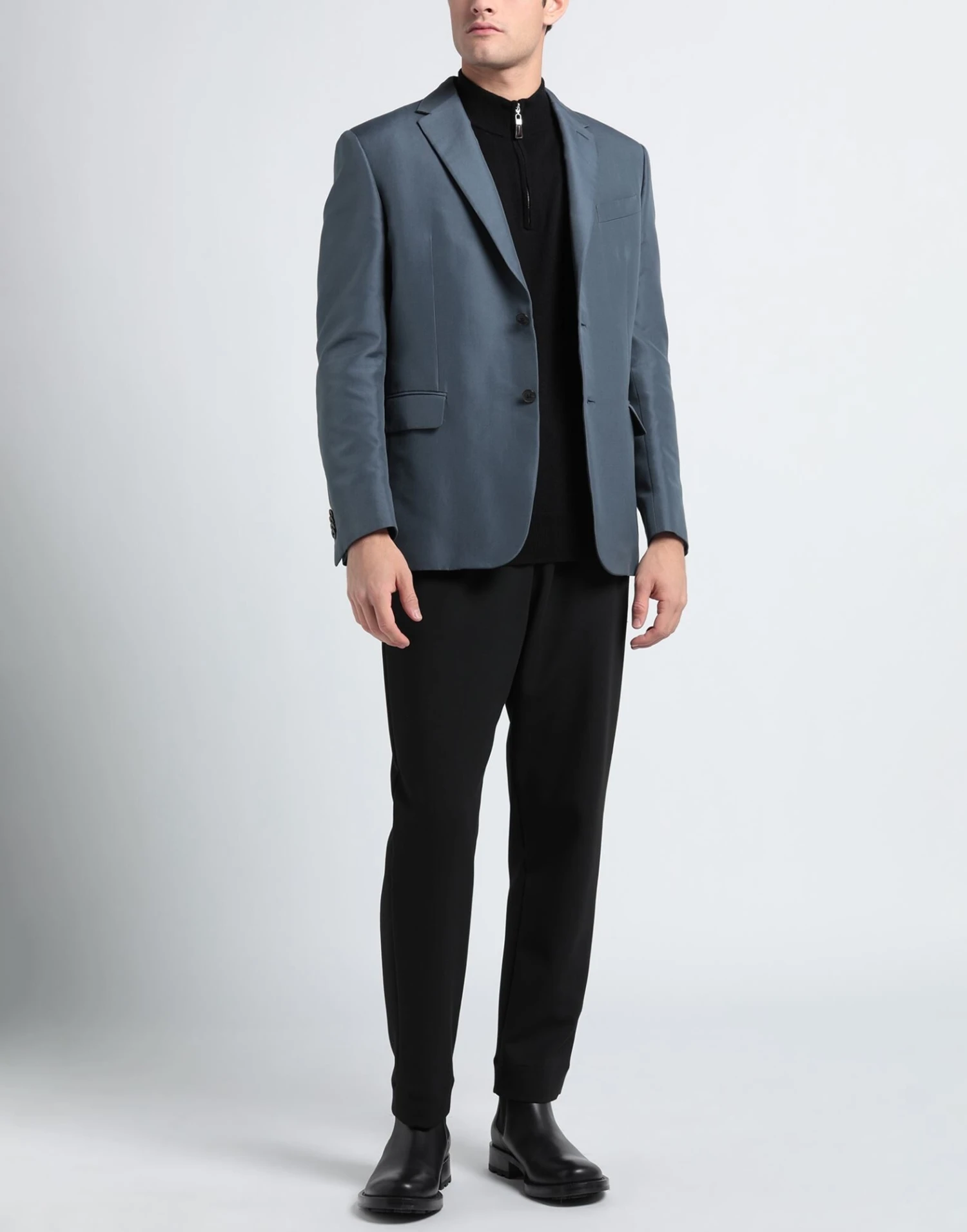 VALENTINO GARAVANI Slate Blue Men‘s Blazer 2 VALENTINO GARAVANI Slate Blue Men‘s Blazer - Image 2