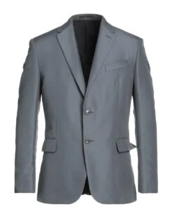 VALENTINO GARAVANI Slate Blue Men‘s Blazer