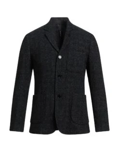 DISTRETTO 12 Steel Grey Men‘s Blazer