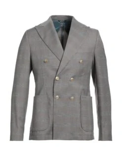 GREY DANIELE ALESSANDRINI Light Grey Men‘s Blazer