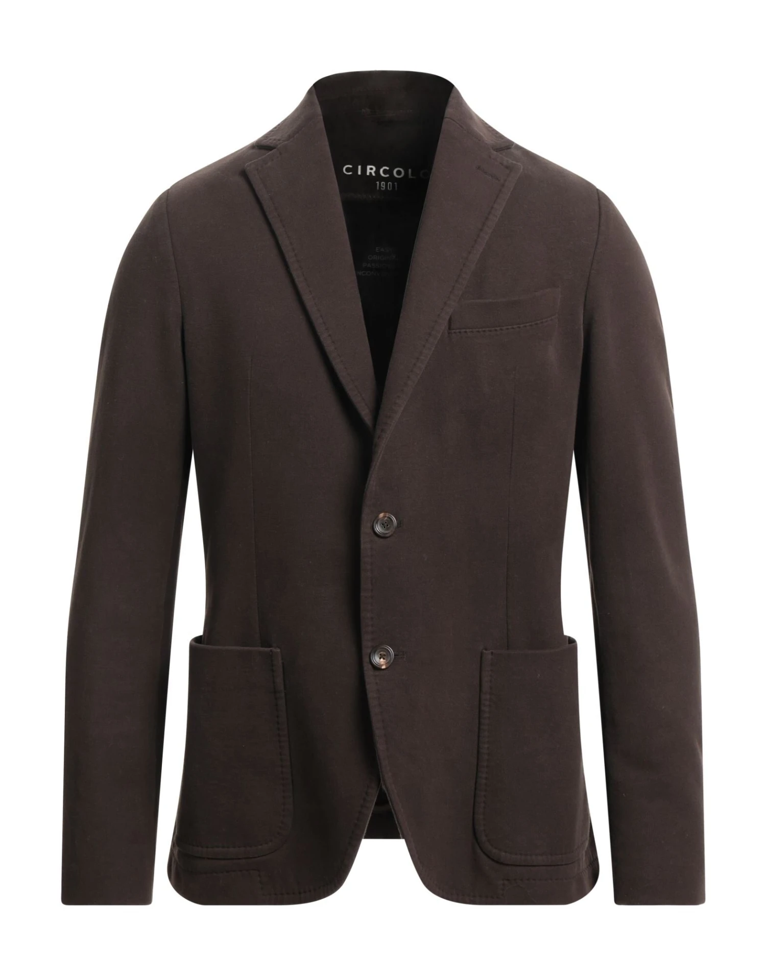 CIRCOLO 1901 Dark Brown Men‘s Blazer 1 CIRCOLO 1901 Dark Brown Men‘s Blazer
