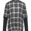 NEIL BARRETT Black Men‘s Checked Shirt